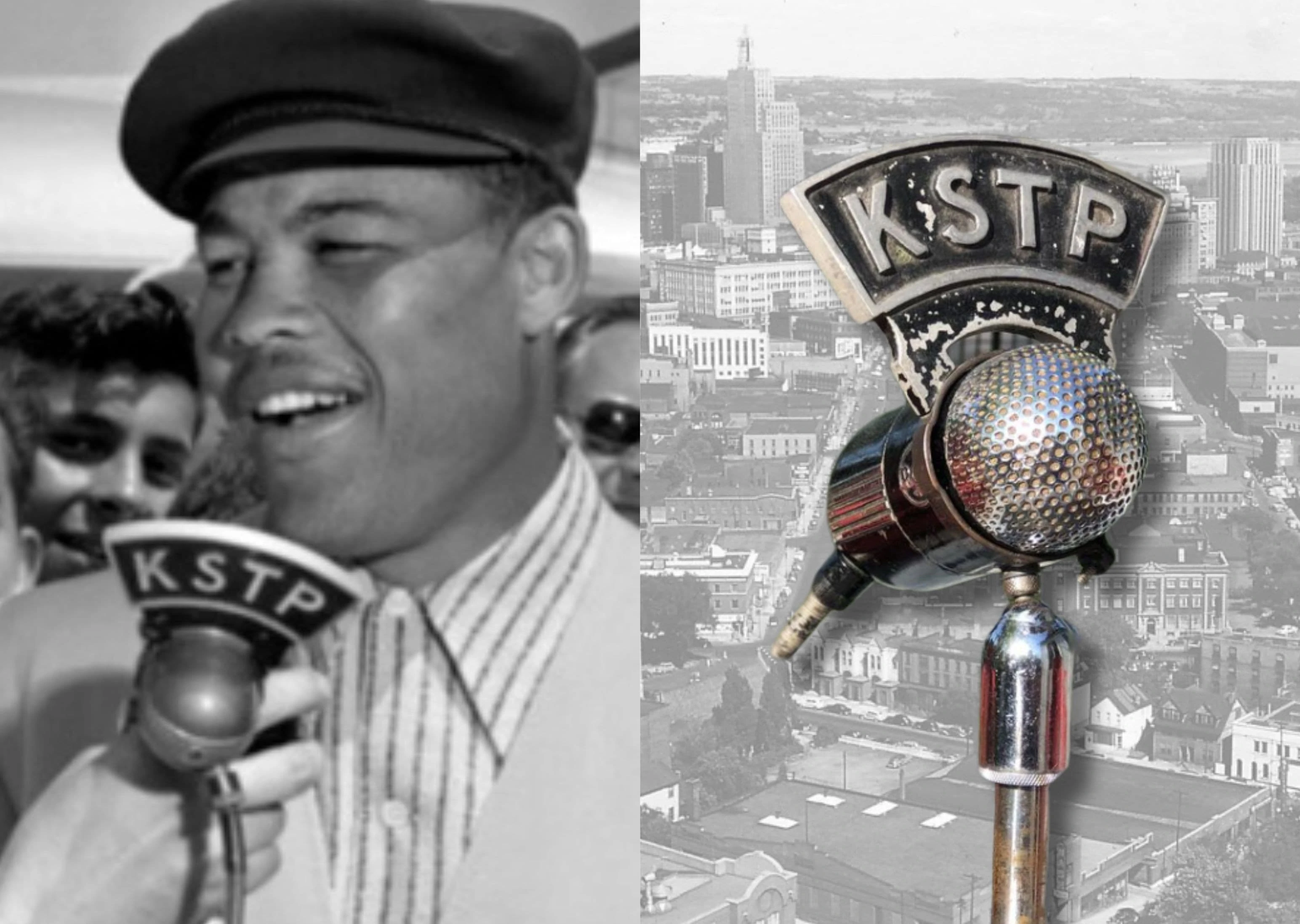 KSTP St. Paul Minneapolis, MN flag on an RCA 88a microphone. KSTP, the flagship AM radio station of Hubbard Broadcasting