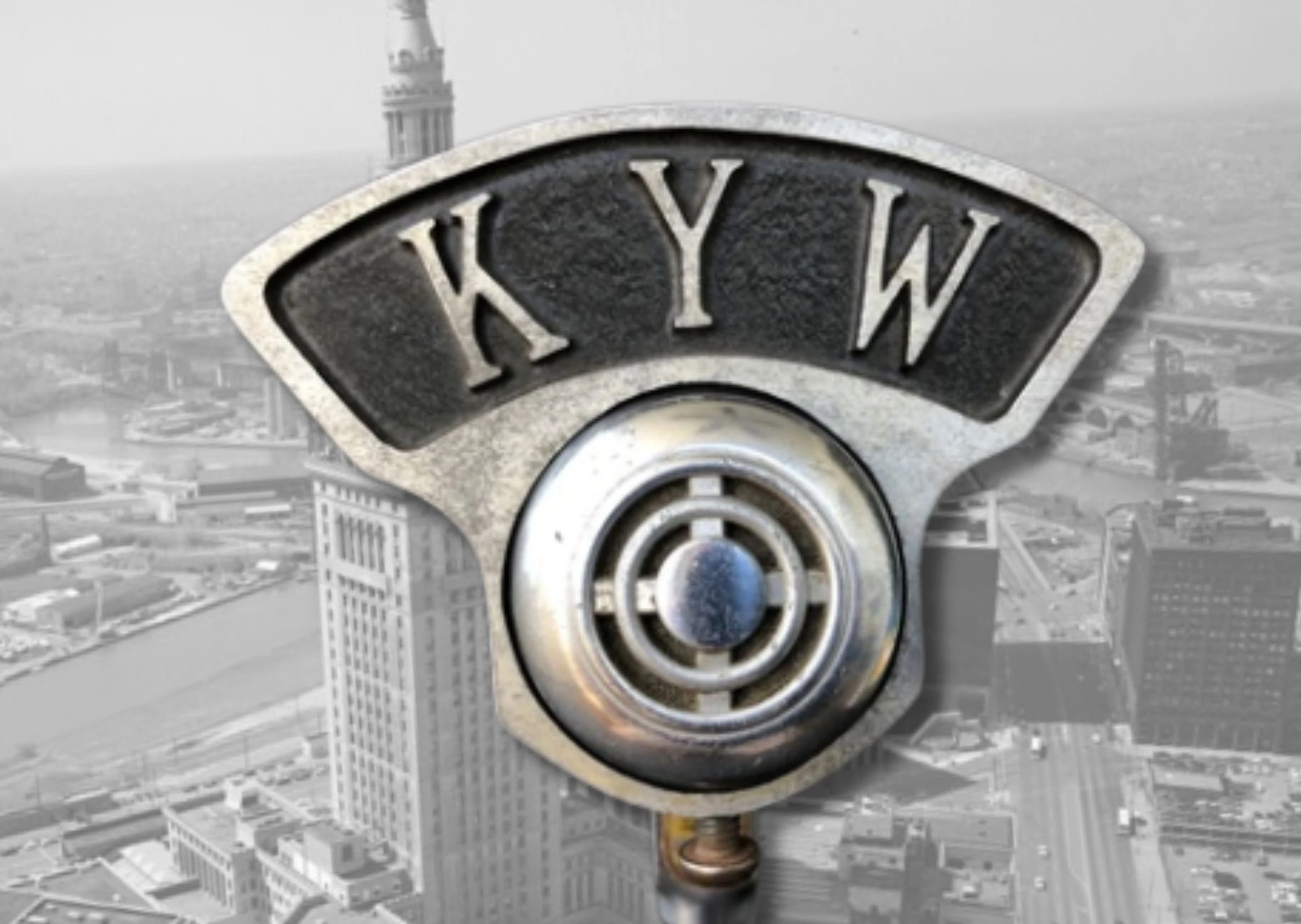 Vintage Microphone Flags from KYW Cleveland, Ohio.